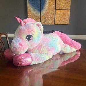 Giant Unicorn Stuffed Plush Multicolor Rainbow Toy Jumbo Large Soft Fluffy 43”